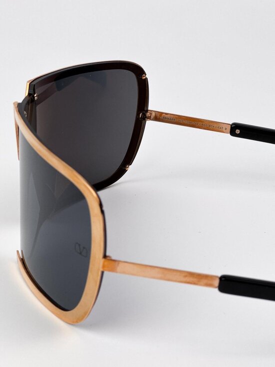 Valentino Sunglasses – Rose Gold Titanium Oversized Mask V-ROMASK VLS-120A main image 13